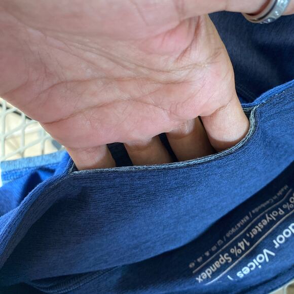 Outdoor Voices Blue Colorblock High-Waisted Leggings XS athlisure sporty street - Picture 6 of 8